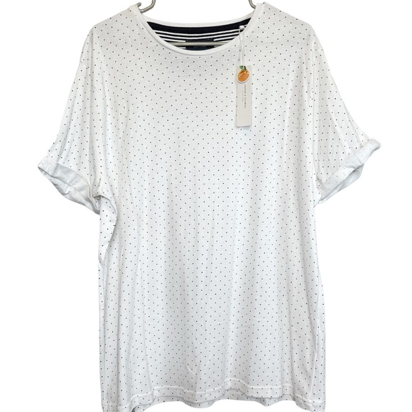 4/25$ NWT Denim & Flower Ricky Singh Men’s White Short Sleeve Tee Size XL - Picture 9 of 9